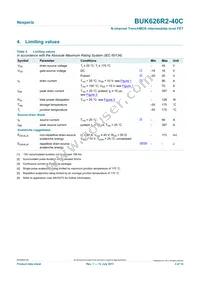 BUK626R2-40C Datasheet Page 3