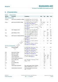 BUK626R2-40C Datasheet Page 6