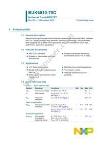 BUK6510-75C Datasheet Page 2