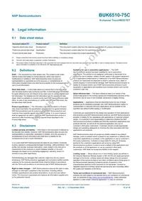 BUK6510-75C Datasheet Page 15