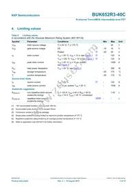 BUK652R3-40C Datasheet Page 4