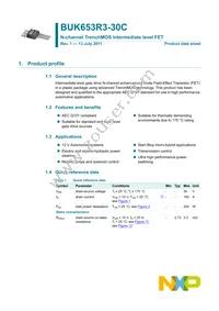 BUK653R3-30C Datasheet Page 2