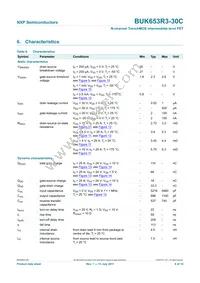 BUK653R3-30C Datasheet Page 7