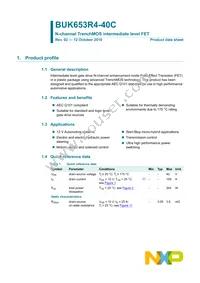 BUK653R4-40C Datasheet Page 2