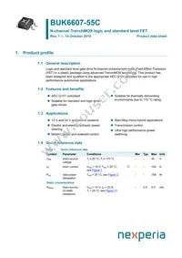 BUK6607-55C Datasheet Cover