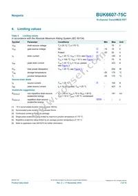 BUK6607-75C Datasheet Page 3