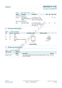 BUK6610-75C Datasheet Page 2