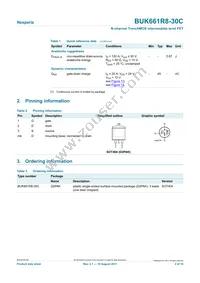 BUK661R8-30C Datasheet Page 2