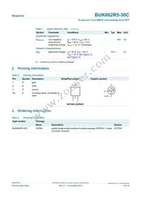 BUK662R5-30C Datasheet Page 2