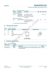 BUK663R5-55C Datasheet Page 2