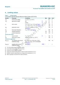 BUK663R5-55C Datasheet Page 3