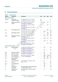 BUK663R5-55C Datasheet Page 6