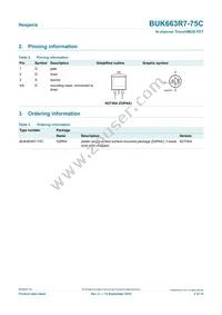 BUK663R7-75C Datasheet Page 2