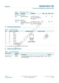 BUK6C3R3-75C Datasheet Page 2