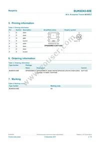 BUK6D43-60EX Datasheet Page 2