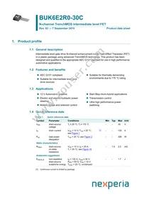 BUK6E2R0-30C Datasheet Cover