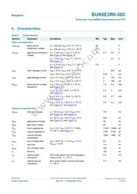 BUK6E2R0-30C Datasheet Page 6