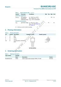 BUK6E3R2-55C Datasheet Page 2