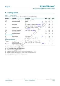 BUK6E3R4-40C Datasheet Page 3