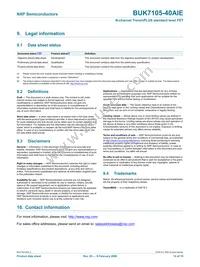 BUK7105-40AIE Datasheet Page 15