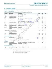 BUK7107-40ATC Datasheet Page 4