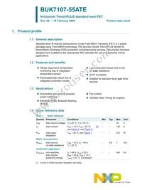 BUK7107-55ATE Datasheet Page 2