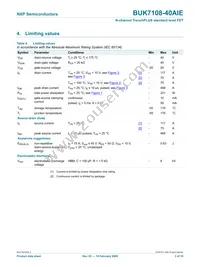 BUK7108-40AIE Datasheet Page 4