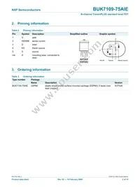 BUK7109-75AIE Datasheet Page 3