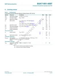 BUK714R1-40BT Datasheet Page 4