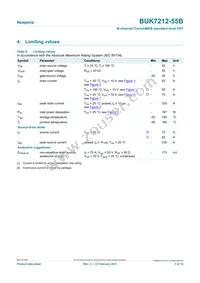 BUK7212-55B Datasheet Page 3