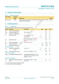 BUK7213-40A Datasheet Page 2