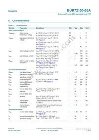 BUK72150-55A Datasheet Page 5
