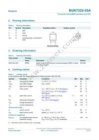 BUK7222-55A Datasheet Page 2