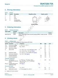 BUK7226-75A/C1 Datasheet Page 2