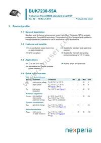 BUK7230-55A Datasheet Cover