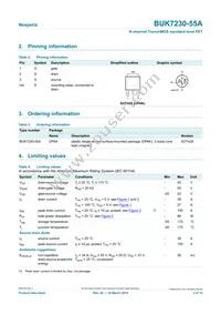 BUK7230-55A Datasheet Page 2