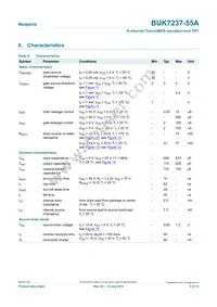 BUK7237-55A Datasheet Page 5