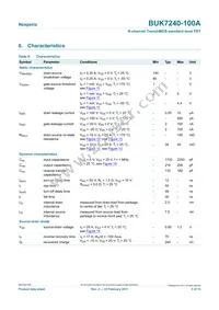 BUK7240-100A Datasheet Page 5