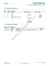 BUK725R0-40C Datasheet Page 2