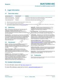 BUK725R0-40C Datasheet Page 12