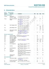 BUK7506-55B Datasheet Page 7