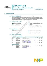 BUK7506-75B Datasheet Page 2