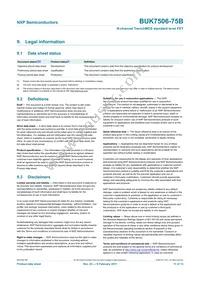 BUK7506-75B Datasheet Page 12