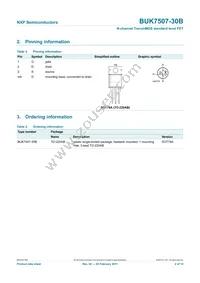 BUK7507-30B Datasheet Page 3