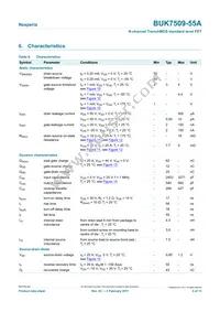 BUK7509-55A Datasheet Page 5