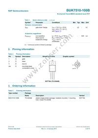BUK7510-100B Datasheet Page 3