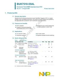 BUK7510-55AL Datasheet Cover