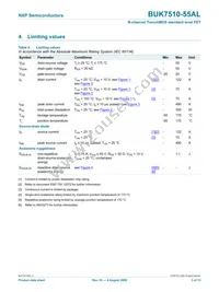 BUK7510-55AL Datasheet Page 3