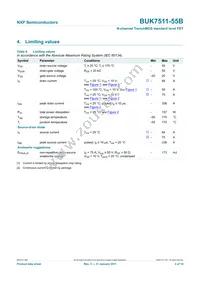 BUK7511-55B Datasheet Page 4