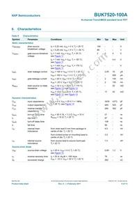 BUK7520-100A Datasheet Page 6